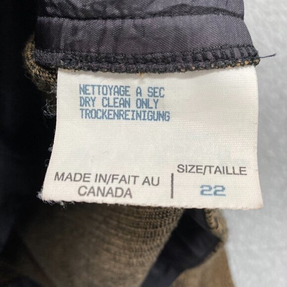 Michel Antoni Jacket Womens Size 22W Black and Tan Leopard Design Vintage - Picture 7 of 10